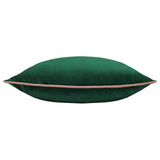 Meridian Velvet Cushion Cover Emerald/Blush 45 x 45cm - image 3