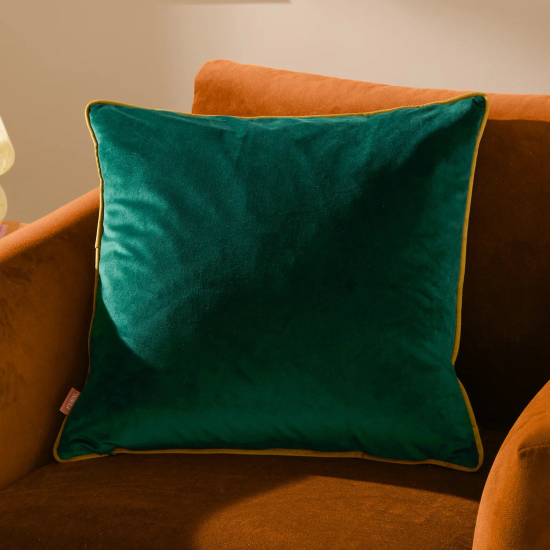 Meridian Velvet Cushion Cover Emerald/Moss 45 x 45cm