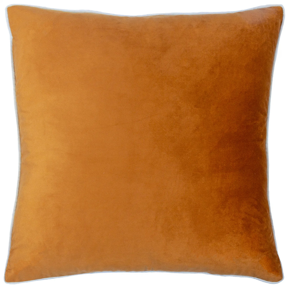 Meridian Velvet Cushion Cover Ginger/Ecru 45 x 45cm - image 2