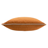 Meridian Velvet Cushion Cover Ginger/Ecru 45 x 45cm - image 3