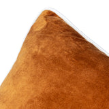 Meridian Velvet Cushion Cover Ginger/Ecru 45 x 45cm - image 4