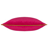 Meridian Velvet Cushion Cover Hot Pink/Lime 45 x 45cm - image 3