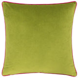 Meridian Velvet Cushion Cover Lime/Hot Pink 45 x 45cm - image 2