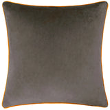 Meridian Velvet Cushion Cover Mocha/Pumpkin 45 x 45cm - image 2