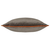 Meridian Velvet Cushion Cover Mocha/Pumpkin 45 x 45cm - image 3
