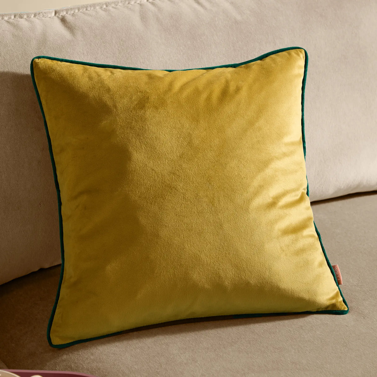Meridian Velvet Cushion Cover Moss/Emerald 45 x 45cm - image 1
