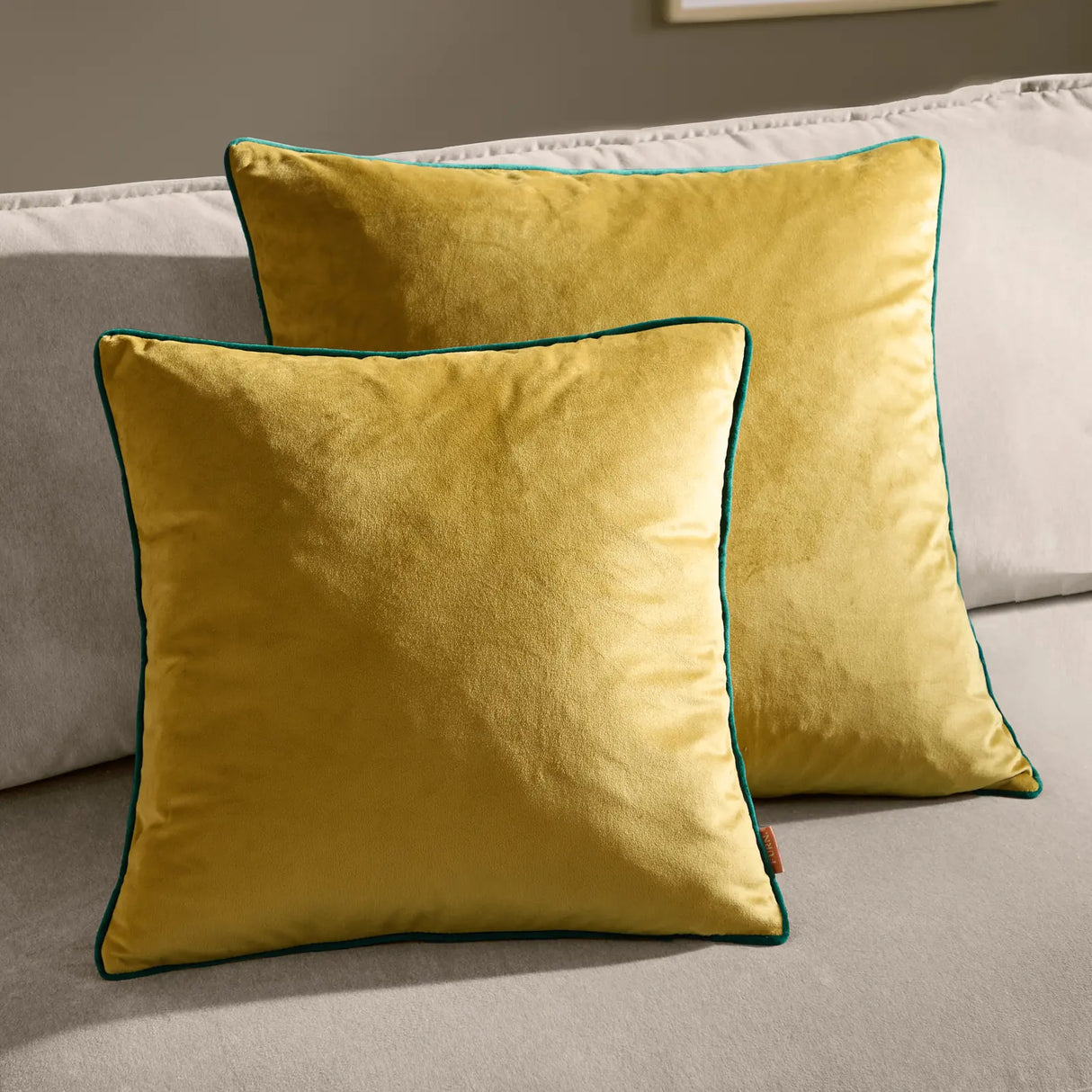 Meridian Velvet Cushion Cover Moss/Emerald 45 x 45cm - image 5