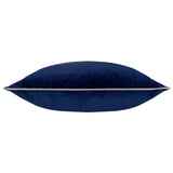 Meridian Velvet Cushion Cover Navy/Silver 45 x 45cm - image 3