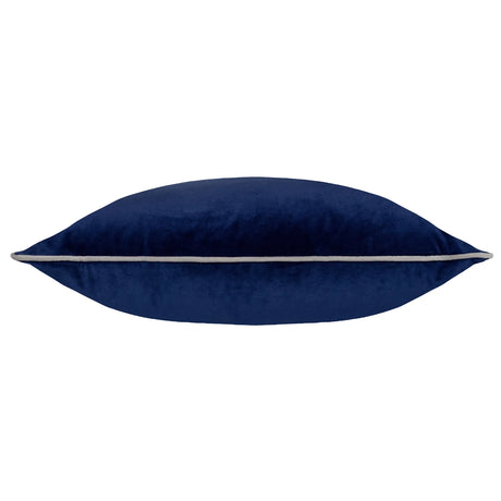 Meridian Velvet Cushion Cover Navy/Silver 45 x 45cm - image 3