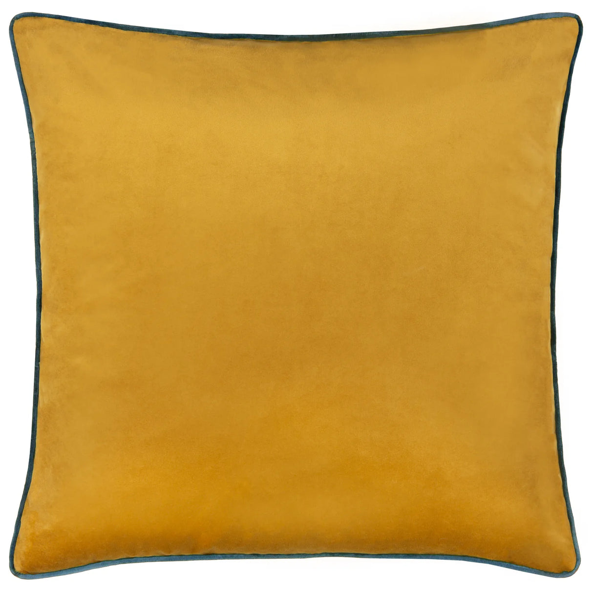 Meridian Velvet Cushion Cover Ochre/Teal - image 2