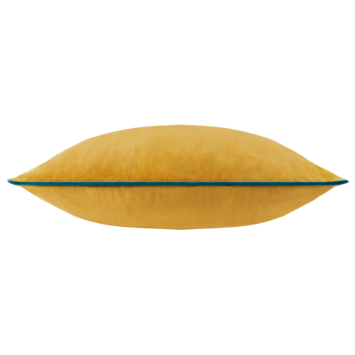 Meridian Velvet Cushion Cover Ochre/Teal - image 3