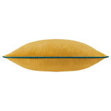 Meridian Velvet Cushion Cover Ochre/Teal - image 3