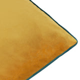 Meridian Velvet Cushion Cover Ochre/Teal - image 5