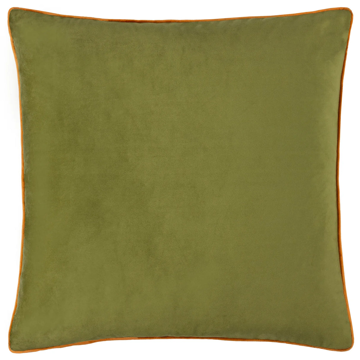 Meridian Velvet Cushion Cover Olive/Ginger - image 2