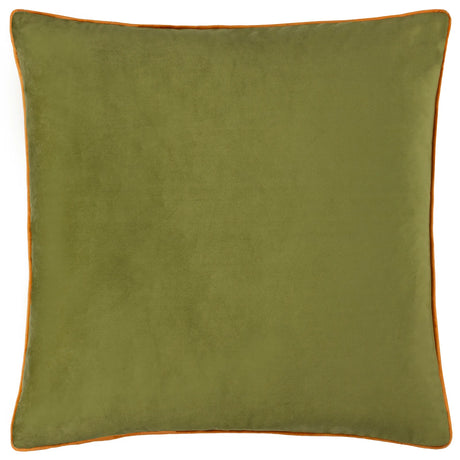 Meridian Velvet Cushion Cover Olive/Ginger - image 2