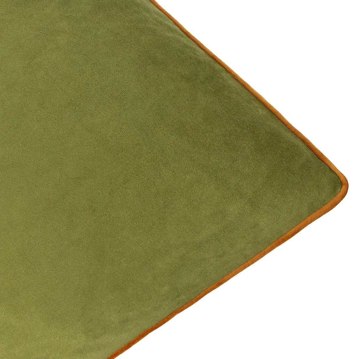 Meridian Velvet Cushion Cover Olive/Ginger - image 5