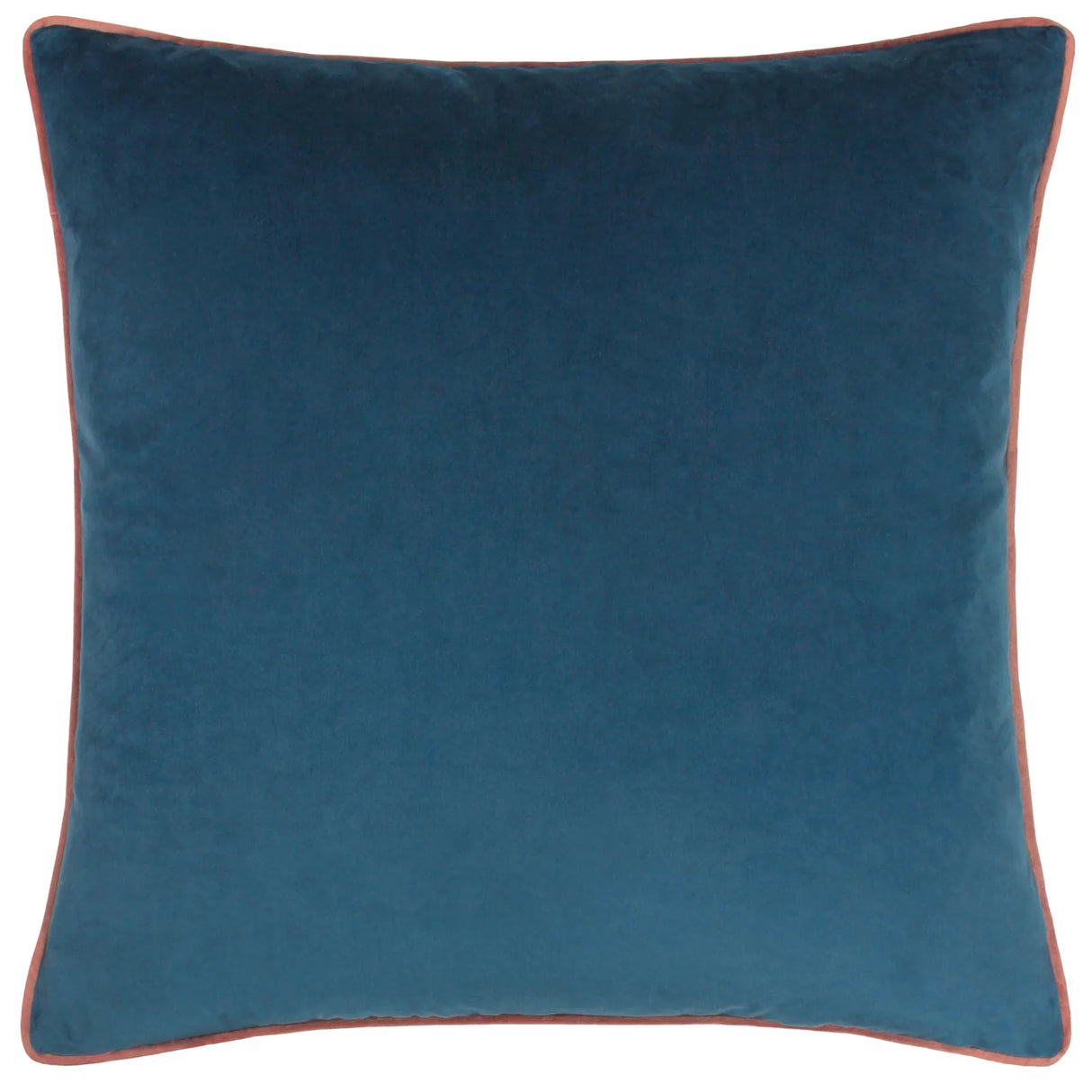 Meridian Velvet Cushion Cover Petrol/Blush 45 x 45cm - image 2