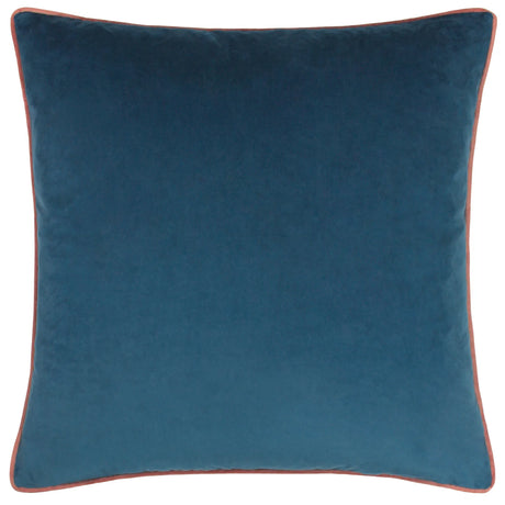Meridian Velvet Cushion Cover Petrol/Blush 45 x 45cm - image 2