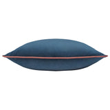 Meridian Velvet Cushion Cover Petrol/Blush 45 x 45cm - image 3
