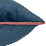 Meridian Velvet Cushion Cover Petrol/Blush 45 x 45cm - image 4