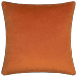 Meridian Velvet Cushion Cover Pumpkin/Mocha 45 x 45cm - image 2