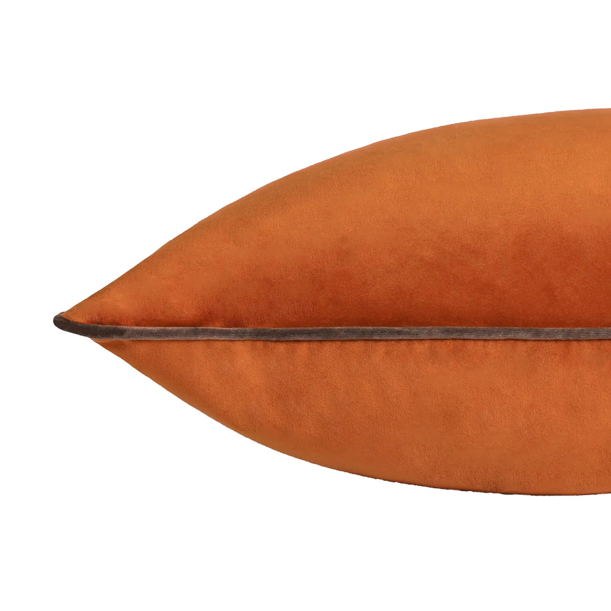 Meridian Velvet Cushion Cover Pumpkin/Mocha 45 x 45cm - image 4