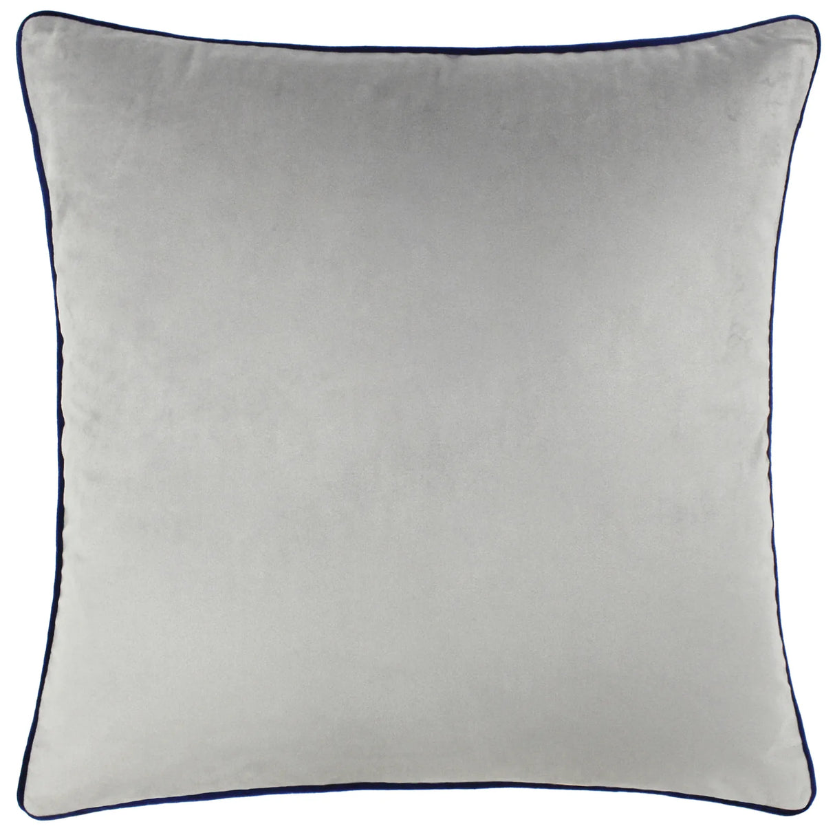 Meridian Velvet Cushion Cover Silver/Navy 45 x 45cm - image 2