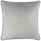 Meridian Velvet Cushion Cover Silver/Navy 45 x 45cm - image 2