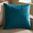 Meridian Velvet Cushion Cover Teal/Cylon 45 x 45cm - image 1