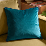 Meridian Velvet Cushion Cover Teal/Navy 45 x 45cm - image 1