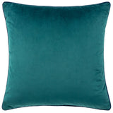 Meridian Velvet Cushion Cover Teal/Navy 45 x 45cm - image 2