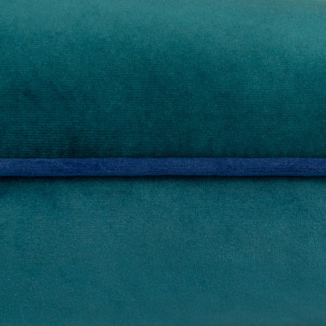 Meridian Velvet Cushion Cover Teal/Navy 45 x 45cm - image 4