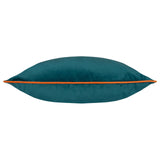 Meridian Velvet Cushion Cover Teal/Tiger 45 x 45cm - image 3