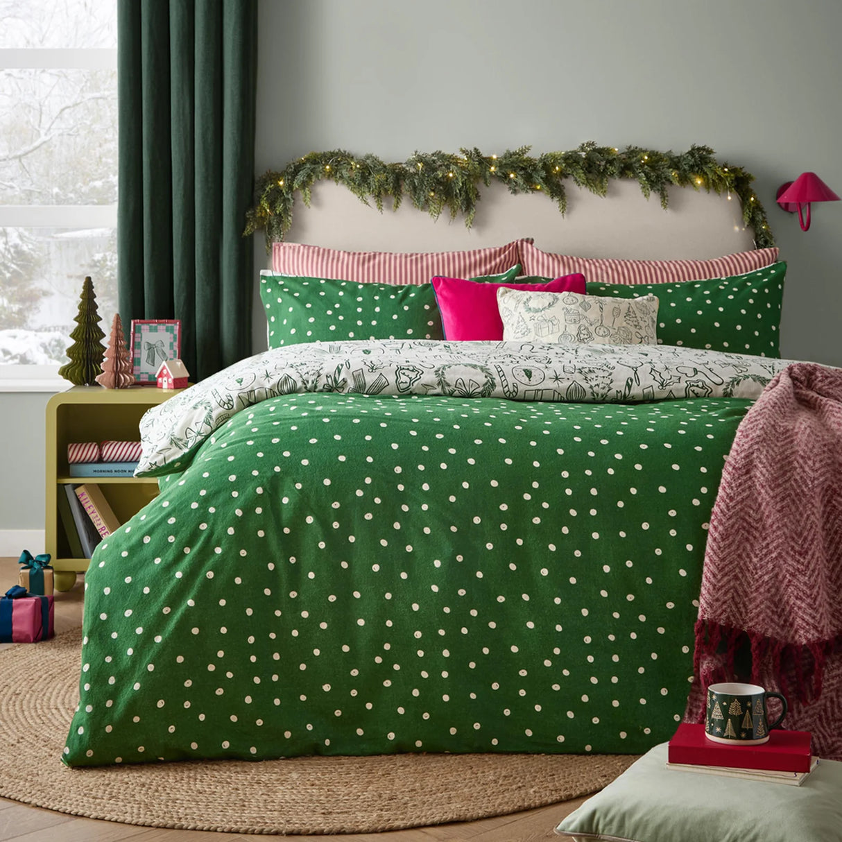 Merry Christmas Reversible Duvet Cover Set image 2