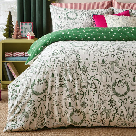 Merry Christmas Reversible Duvet Cover Set image 4