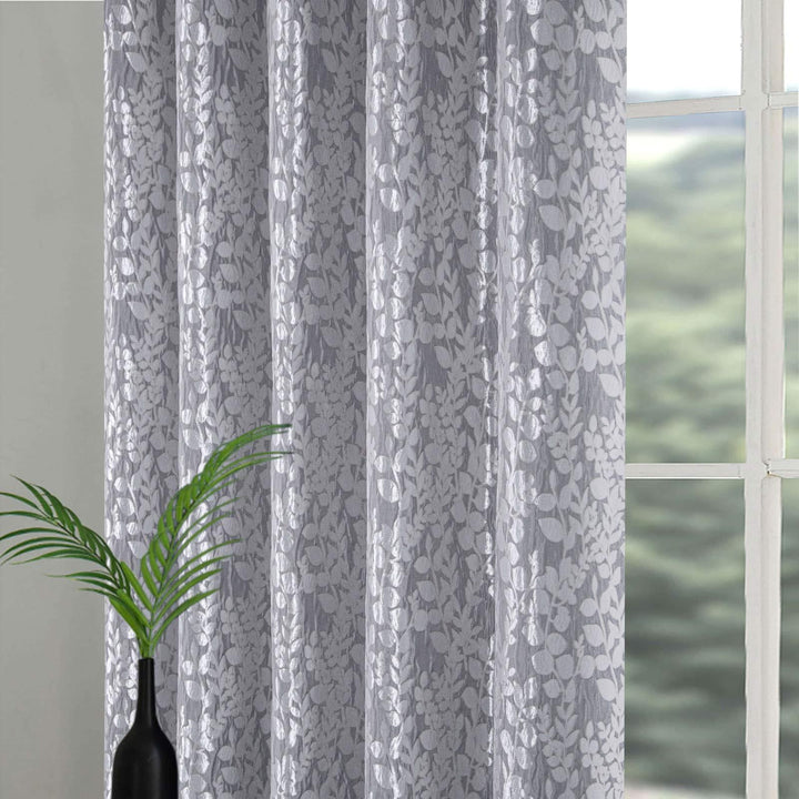 Mia Super Thermal Eyelet Curtains Grey - Ideal