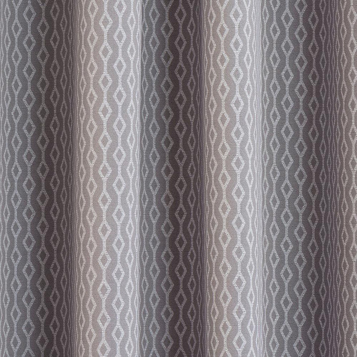 Miami Lined Eyelet Curtains Grey 66" x 72" - Ideal