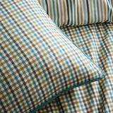 Micro Check Green 100% Cotton Duvet Cover Set - product image 3
