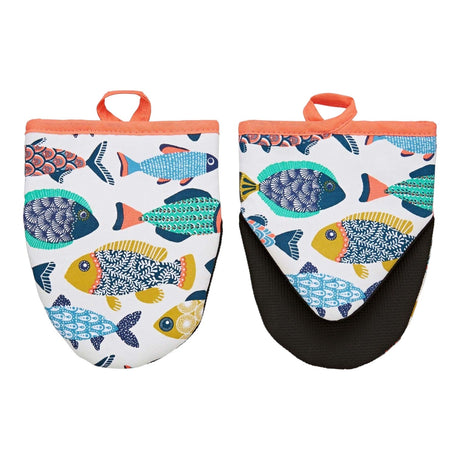 Ulster Weavers Aquarium 100% Cotton Microwave Mitts Pair