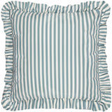 Millie Ruffle Outdoor Duck Egg Blue Cushion Cover or Filled Cushion 50cm x 50cm - additional product view 2