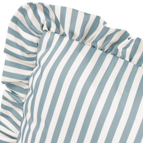 Millie Ruffle Outdoor Duck Egg Blue Cushion Cover or Filled Cushion 50cm x 50cm - additional product view 4
