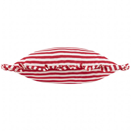 Millie Ruffle Outdoor Candy Red Cushion Cover or Filled Cushion 50cm x 50cm - additional product view 3