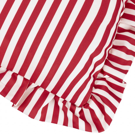 Millie Ruffle Outdoor Candy Red Cushion Cover or Filled Cushion 50cm x 50cm - additional product view 4