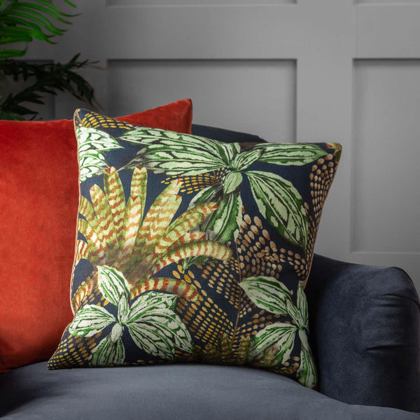 Mogori Abstract Leaves Cushion Green - Ideal
