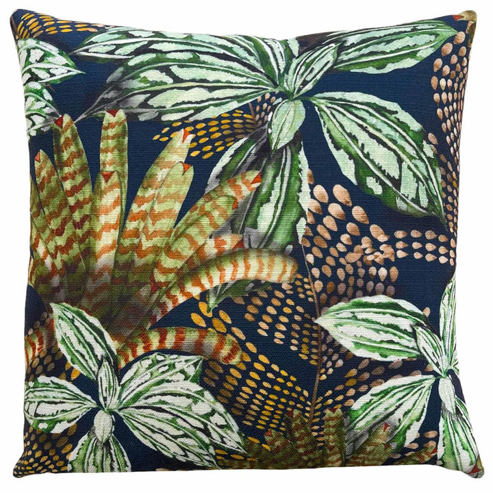 Mogori Abstract Leaves Green Cushion Cover 17" x 17" - Ideal