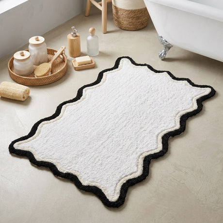 Scallop Absorbent Bath Mat 50 x 80cm