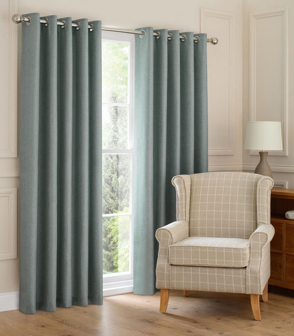 Montana Eyelet Curtains Reef 46"x72" - Ideal