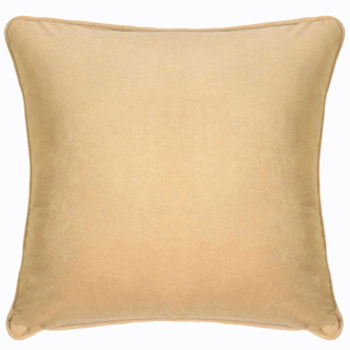 Montreal Velour Gold Cushion Cover 17" x 17" - Ideal