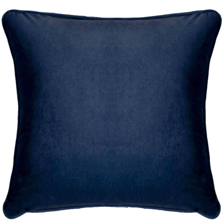 Montreal Velour Navy Cushion Cover 17" x 17" - Ideal