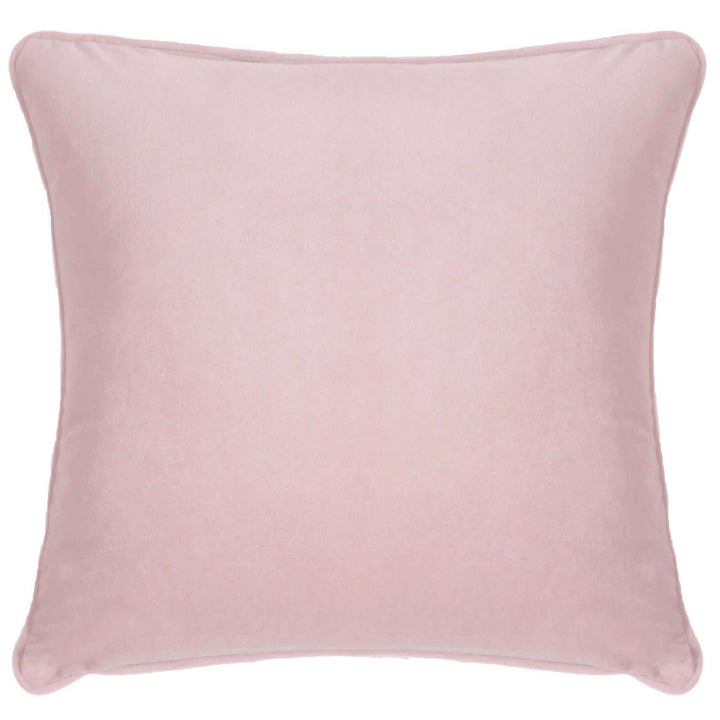 Montreal Velour Soft Pink Cushion Cover 17" x 17" - Ideal
